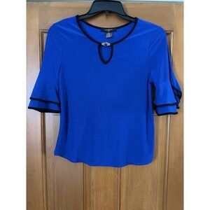 Liz McCoy Women's Blue Dress Top Gently Used!